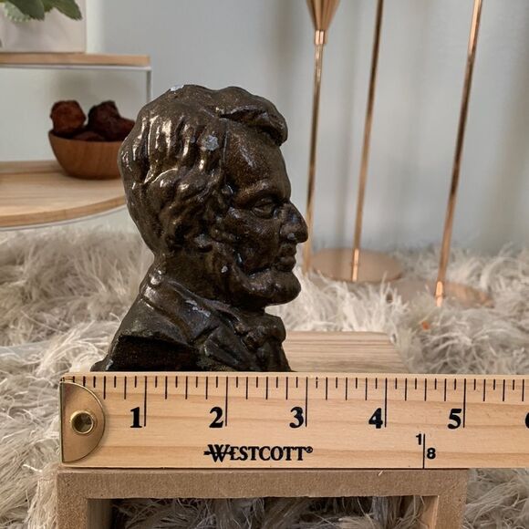 Vintage Abraham Lincoln Metal Bookend - Picture 12 of 13